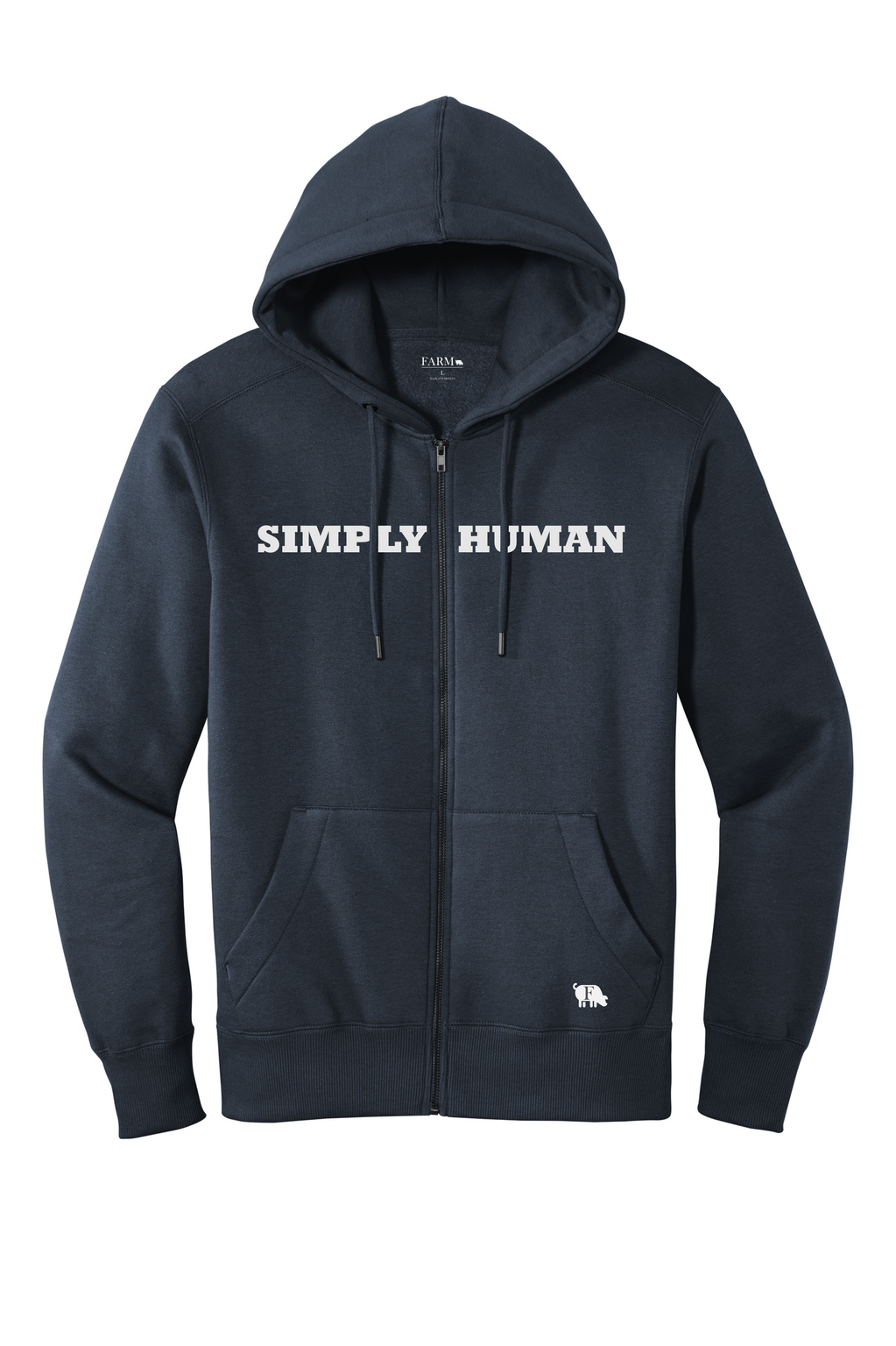 SIMPLY HUMAN All Seasons Full-Zip Hoodie Adult – Farm Brand USA
